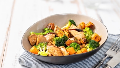 Hühnchen-Gemüse-Salat